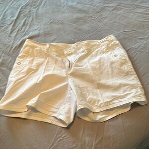 Lane Bryant White Jean Shorts Distressed Casual